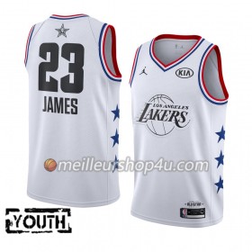 Maillot Basket Enfant Los Angeles Lakers LeBron James 23 2019 All-Star Jordan Brand Blanc Swingman